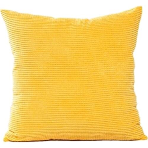 Soft Corduroy Cushion Cover Pillow Throw Case Corn Kernels Home Office Bar Decorative Square Yellow 1pc