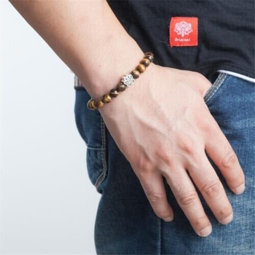 Pet Cat Claw Dog Paw Bracelet for Women Gifts Unisex Beaded Wrist Yoga Natural Stone And Wood Bracelets Men Fashion Jewelry Hot