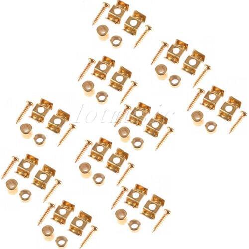 10 Sets Gold String Tree Guide Retainer Body Custom For Electric Guitar Replacement Parts