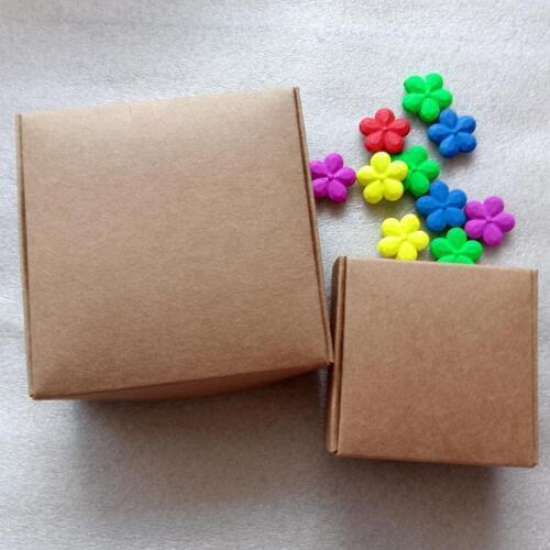 20pcs Rectangle Kraft Paper Box Gift Box Packaging Boxes For Cakes/wedding/christmas/jewelry Packaging Display Storage Boxes Diy