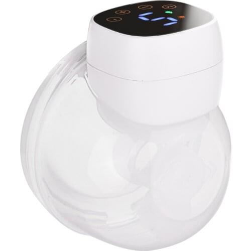 2021 Wearable Hands Free Breast Pump Invisible Electric Low Noise Breast Pump with 3 Modes 9 Levels of Suction 24mm Flange