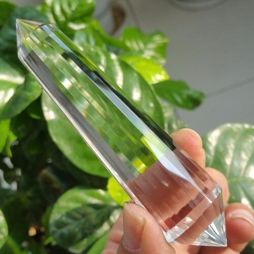 24 facets drop shipping Natural clear quartz Crystal gemstone point meditation reiki healing rock crystal vogel Inspired Wand