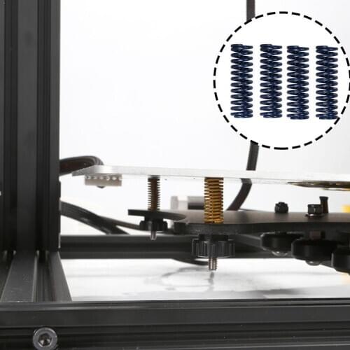 4 Pcs/set 25mm Upgraded Flat Bed Extruder Springs For Creality CR-10 Ender Quality 3D 3 S Pro CR-X High Printer Accessories M0T0