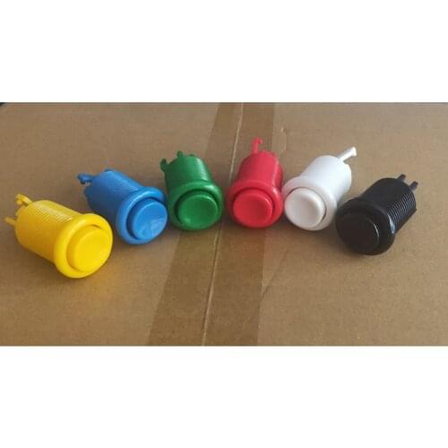 50pcs Arcade 28mm American Push Button Multicade MAME Jamma Game Long Switch Mult-color with microswitch