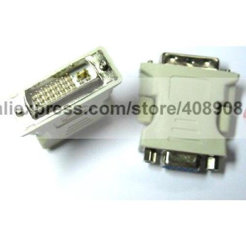 6 Pcs 24 5 Male DVI Dual Link to Female VGA Connector