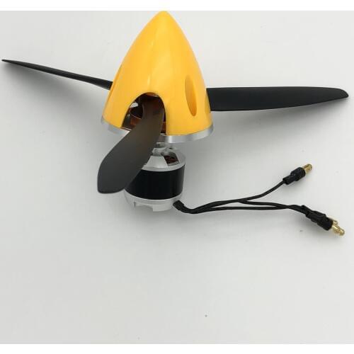 9 inch 9x6x3 blade propeller with spinner motor ESC for scale RC warbird