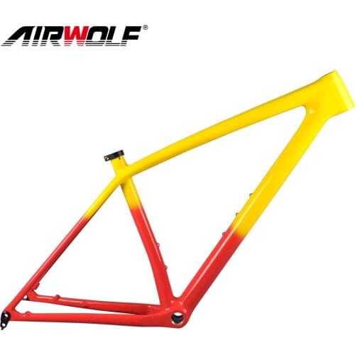 AIRWOLF XC Carbon Mtb Frame Boost 29er Thru Axle 148*12mm Hardtail Mountain Bicycle Frameset And Seatpost Lenght 420mm S M L
