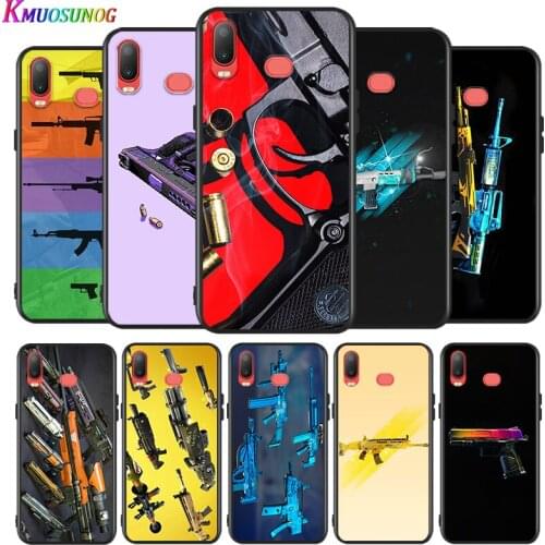 AK shooting so cool gun for Samsung Galaxy A9 A8 Star A750 A7 A6 A5 A3 Plus 2018 2017 2016 Silicone Black Phone Case Soft Cover