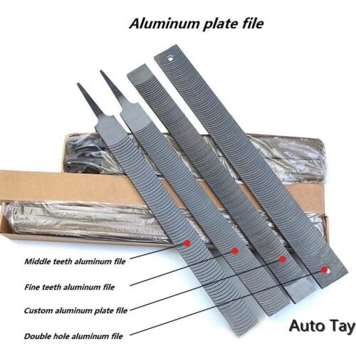 12" 300mm 14" 350mm Curved Teeth Double Hole Aluminum Sheet Car Body File Car Panel Polishing File Accessories Steel Rasper