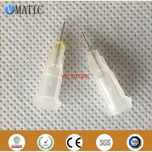 Free Shipping Non-Sterilized 100Pcs 27G 0.25'' Dispenser Needles Tip 1/4 Inch For Glue Cylinder Use