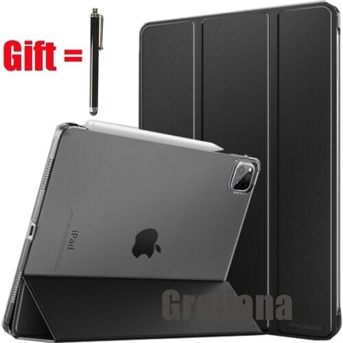 Case for iPad Pro 11"2018 Slim Lightweight Trifold Translucent Frosted Back Protective Cover for iPad Pro 11 Case 2020