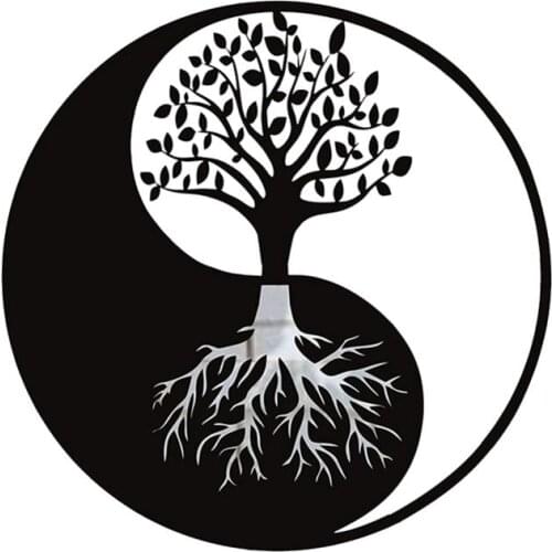 HOT Tree Of Life Metal Statue Paint Wall-amounted Decoration For Office Living Room Hanging Ornament Home Decoration Accessories