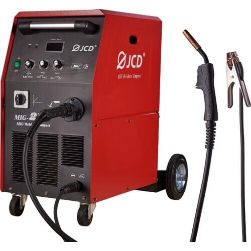 JCD Mig Inverter IGBT Welder Single Phase Gas Welding Machine MIG-250 for Stainless Steel 0.8-1mm Welding Metal Soldering Tool
