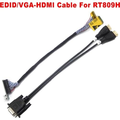 EDID Cable/VGA To HDMI-compatible cable For RT809H Programmer Solve the Problem of Printing and Brushing in HDMI Port