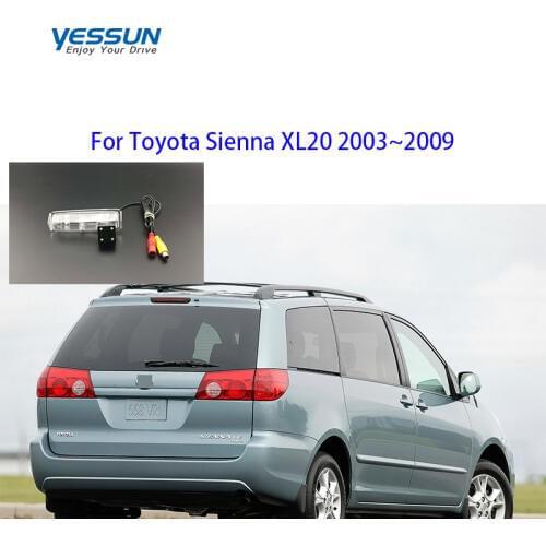 Yessun License plate camera For Toyota Sienna XL20 2003~2009 Car Rear View camera Parking Assistance