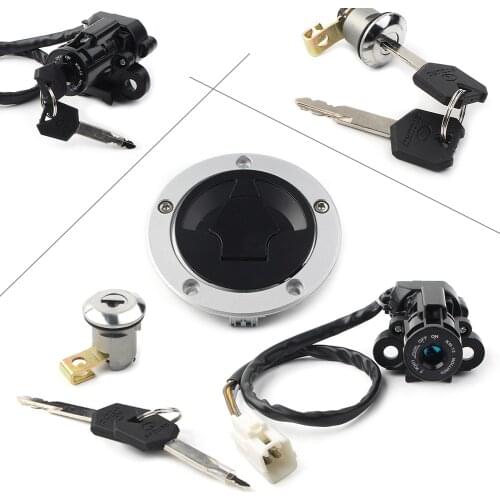 Z1000 Motorcycle Fuel Gas Cap Ignition Switch Seat Lock Keys Aluminum For Kawasaki Z 1000 2010 2011 2012 2013 2014 2015 2016