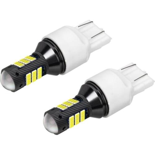 2PCS New T20 7443 W21/5W Super Bright 2016 LED Car Tail Brake Bulb Turn Signals Auto Rear Fog Lamp DRL Light Red White Yellow