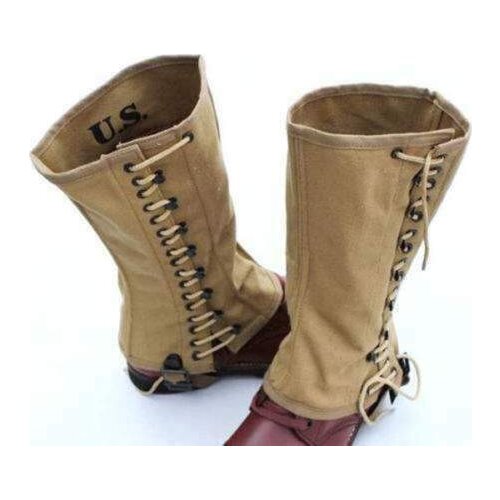 WWII WW2 US ARMY SOLDIER LEGGINGS OR PUTTEE SOLDIER CANVAS CLASSICAL REPRO