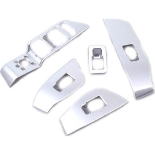 Matt Chrome Interior Switch Panel Cover Set 5 PCS For Audi A4 B9