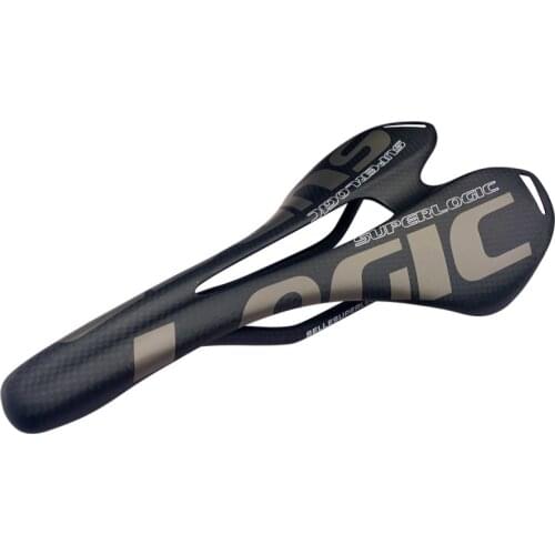3K full carbon fiber matte bicycle saddle smooth road bike seat 115g hollow out bicycle carbon cushion carbon fiber accessories