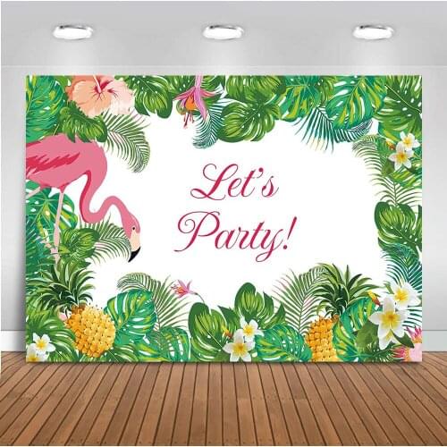 MOCSIKA Lets Party Decoration Jungle Safari Theme Background for Photography Newborn Baby Backdrop for Photo Booth Studio 547