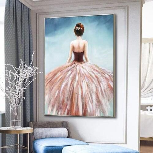 Wall Decoration Lady Picture Art Pure Hand Painted Wall Canvas Portrait Oil Painting Artwork Sexy Woman Wall Pictures No Frame