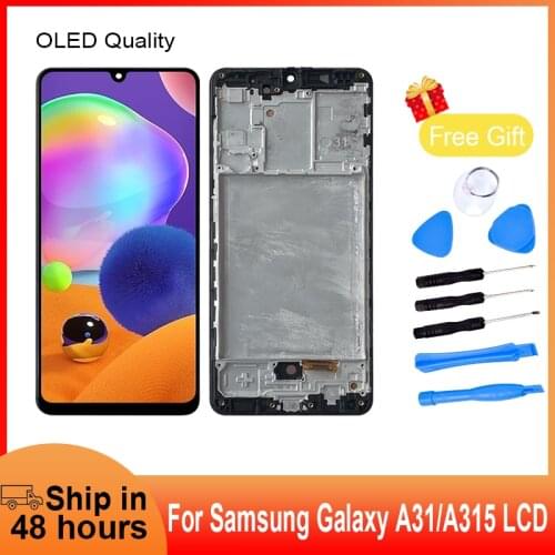 OLED LCD Display For Samsung Galaxy A315with frame LCD Touch Screen For Samsung A315 with frame Mobile Phone LCDs