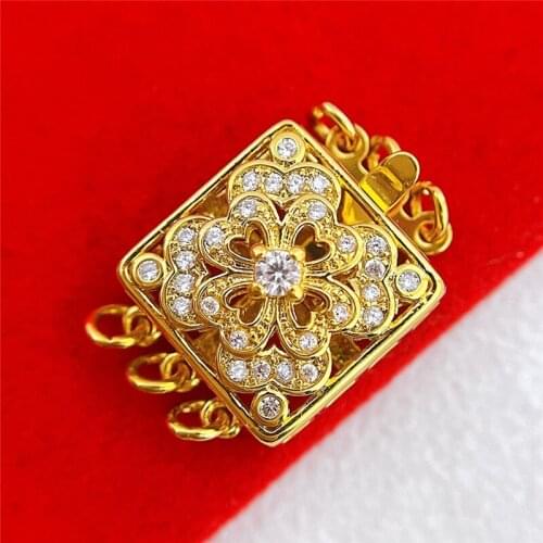 Wholesale DIY Natural Stones Beads Jewelry Making Accessories Silver/Gold/Rose Gold Metal Connector Clasps Findings