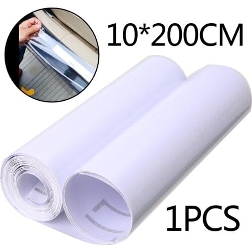 10x200cm DIY Clear Vinyl Car Door Sill Edge Anti-Scratch Paint Protect Film 8mil polyurethane Sticker