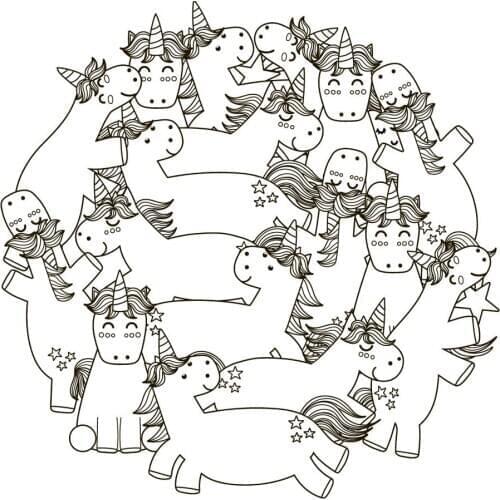 DABOXIBO UNICORNS Clear Stamps Mold For DIY Scrapbooking Cards Making Decorate Crafts 2020 NEW