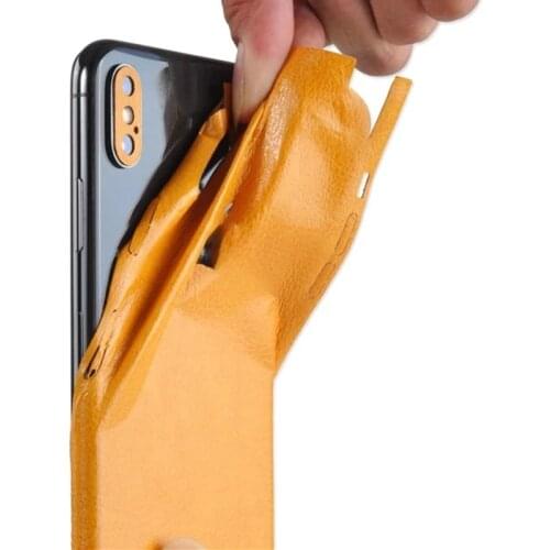 Luxury Microfiber Leather Full Coverage Sticker Back Film For Xiaomi Mi 9 10 Pro CC9 Pro All-inclusive Sticker Wrap Film