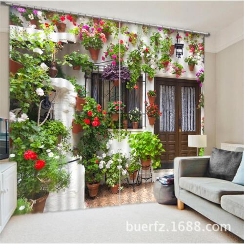 Customized Tiger pattern Luxury 3D Blackout Window Curtain Drapes For Living room Bed room Hotel Wall Tapestry Cortinas