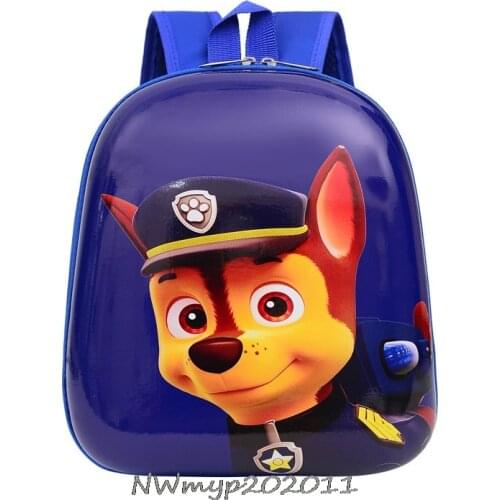 Backpacks PAW PATROL New School Bag 3D stereo Children Boys Kindergarten Backpack Kids Children Cartoon Bags
