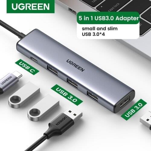 UGREEN USB HUB Type C to 4 USB 3.0 HUB USB to Type C Adapter 5G For Macbook Pro Air M1 PC Laptop Accessories USB C HUB Splitter