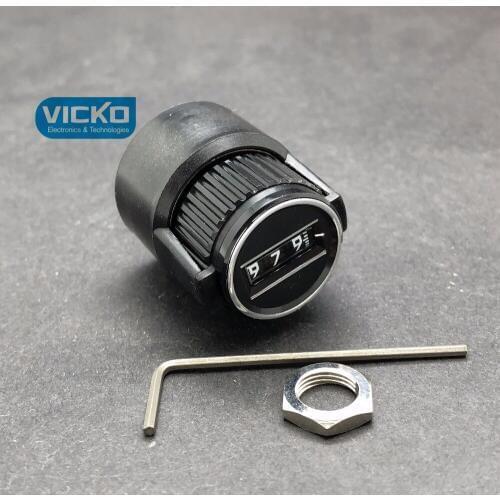 [VK] ORIGINAL JAPAN Sakae DC10-27B Potentiometer digital calibration knob Hole diameter 6MM SWITCH DC-27B