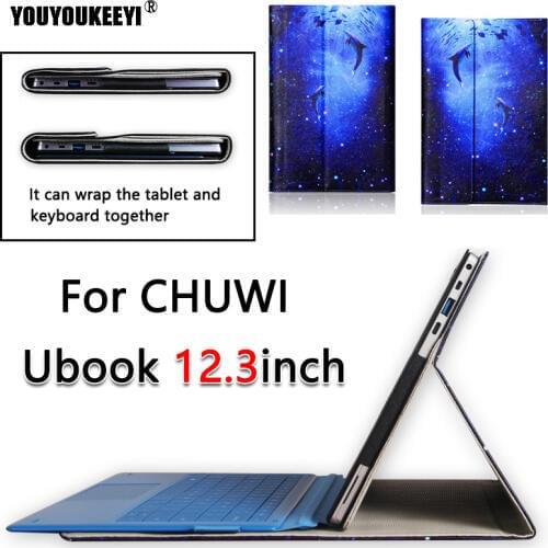 High-quality Original Business Folio stand cover case For CHUWI Ubook 12.3 inch Tablet PC +gift