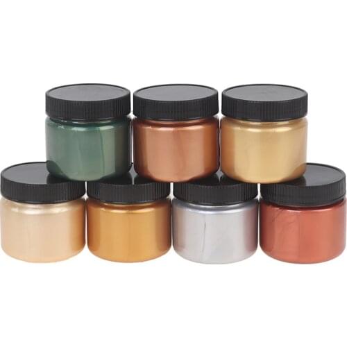 100ml Golden Acrylic Paint DIY Metallic Paint Wall Paint Foguang Gold Waterproof Liquid Hand Painting Pigment