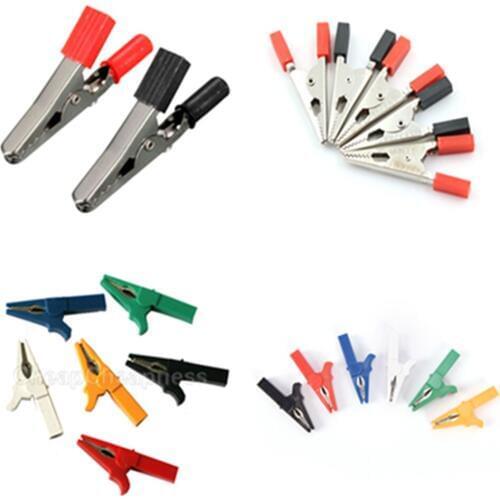 1/2/5Pcs 55MM Alligator Clips Electrical DIY Test Leads Alligator Crocodile Clips Roach Clip Clamps Test Jumper Wire