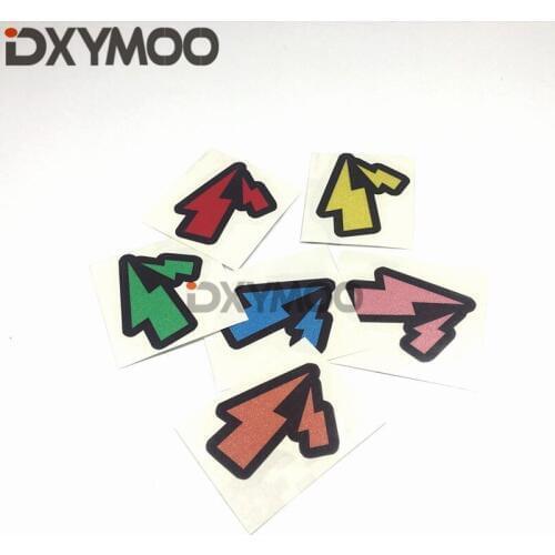 2PCS Realistic Scratches Lightning Stickers Reflective Warning Decorate Car Styling 5x4cm