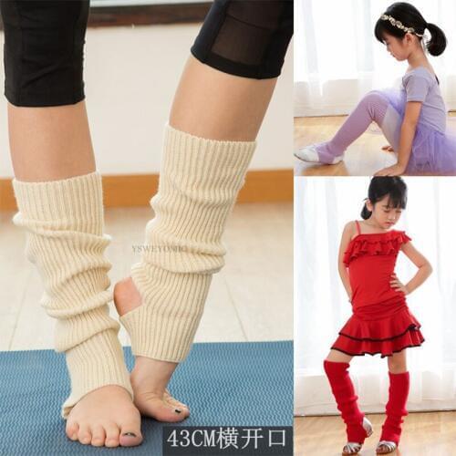 2020 New Latin Dance Practice Sock Ballet Tango Ballroom Soft Sock To Protect Ankles 43cm dance stocking for Girls