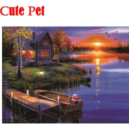Diamond Painting Scenic sunset Scenery Mosaic Decorations Wall Decor Gift all Diamond Painting Art Cross Stitch Home Decoration
