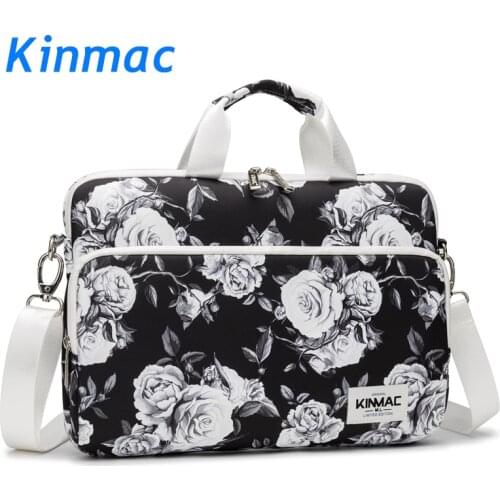Brand Kinmac Waterproof Messenger Laptop Bag13,14,15,15.6 inch,Grey Rose Fashion Case For MacBook Air Pro13.3,15.4 Dropship F106