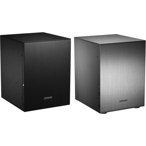 Jonsbo C2 Silver Aluminum Mini ITX MATX computer Case USB3.0 game small chassis C2S Black HTPC ITX support 3.5'' HDD USB3.0