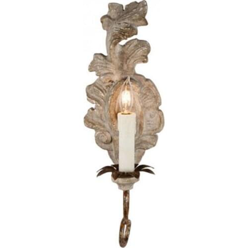 Home Art deco Wood Lamp Wall fixture lighting for Bedroom led mirror Candle light Bedside Lamp Living Room porch led wall lights