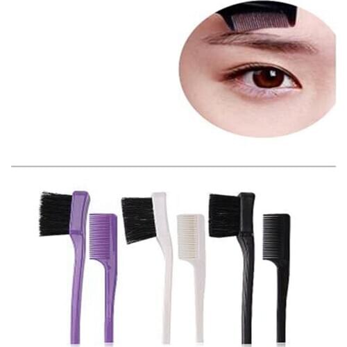 Double Sided ABS Handle Eyebrow Brush Beauty Makeup Brushes Eye Brow Comb Brushes Professional Make Up Beauty Cosmetics Tool