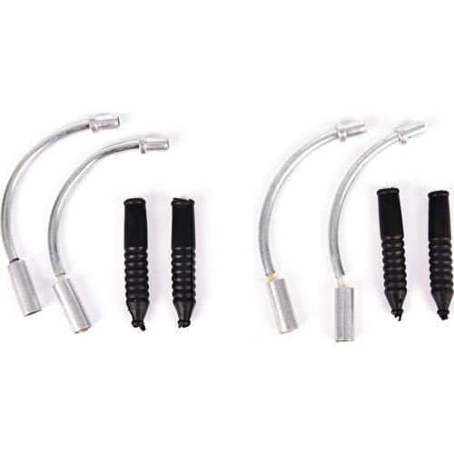 Hot V Brake Noodles Cable Guide Bend Tube Pipe Plastic Sleeves Boots Protector Hose 1 Sets MTB Mountain Bike Bicycle