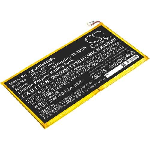 Cameron sino battery for Acer Iconia One 10 B3-A40，PR-279594N, PR-279594N(1ICP3/95/94-2)
