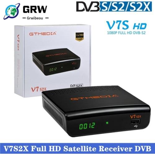 Hot sale Gtmedia V7 S2X Satellite Receiver Upgraded by GTmedia V7S HD include usb wifi Gtmedia V7S2X DVB-S2 H.265 1080P No app