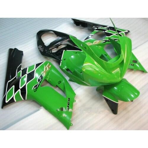 Injection mold+ Green fairing kit FOR KAWASAKI NINJA ZX 6R 636 03 04 ZX-6R 03-04 ZX6R 2003 2004 ZX 6R 03 04 fairings