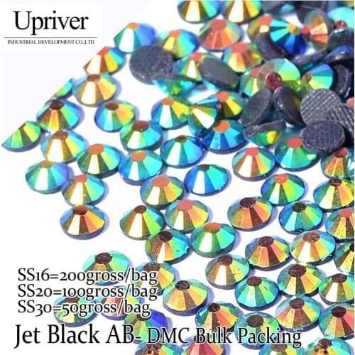 Upriver Wholesale Large Pack Best Quality Shiny Stones More Cheaper SS6 SS10 SS16 SS20 SS30 Color AB Hotfix Rhinestones